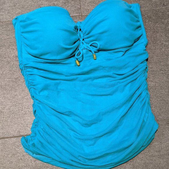 Ralph Lauren Mesh Lace-up Tankini - Picture 1 of 4